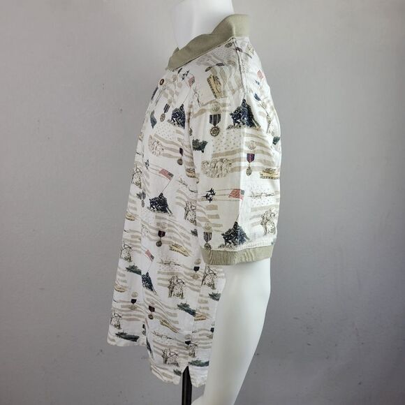 Cotton Traders Sport Military Theme Cotton Polo - Picture 6 of 7